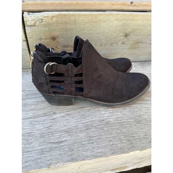 Women's Sugar Black Ankle Boots Size 7.5 - Picture 13 of 13